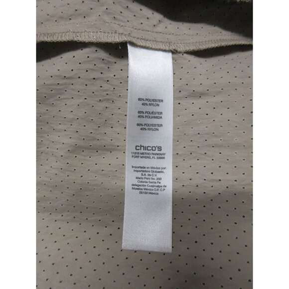 Chico's women's natural roll tab and 3/4 sleeve casual top bundle size 2 / L - Picture 12 of 13